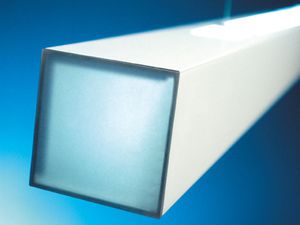 luminaria suspendida / fluorescente / lineal / de aluminio