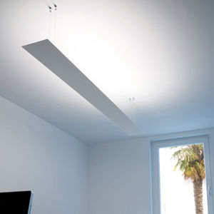 luminaria suspendida / LED / lineal / de metal