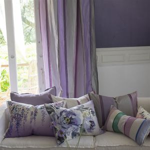 tela de tapicería / para cortinas / de rayas / de seda