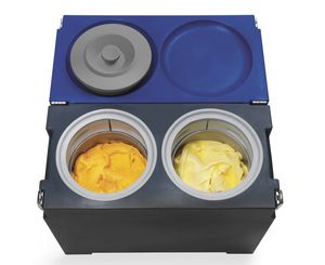 carrito para helados / de plástico / profesional