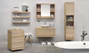 mueble de pared para cuarto de baño con espejo