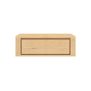 mueble de baño moderno / de roble / de pared