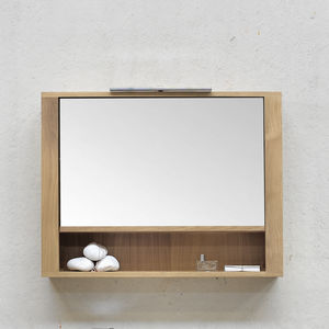 mueble de pared para cuarto de baño con espejo