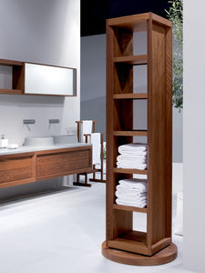 estantería moderna / de fresno / de baño