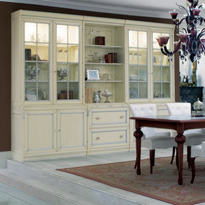 vitrina aparador de estilo / de madera lacada