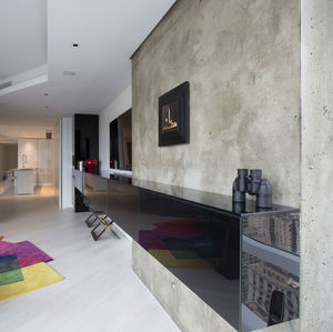 mueble TV moderno / de madera lacada