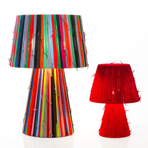 lámpara de mesa / moderna / de tejido / de interior