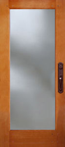 puerta-ventana abatible / de madera