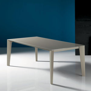 mesa moderna / de melamina / de material laminado / de metal lacado