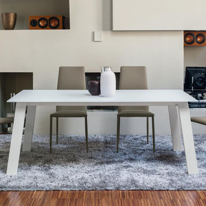 mesa moderna / de vidrio / de cerámica / de melamina