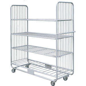 carrito de lavandería / para el sector servicios / de acero inoxidable
