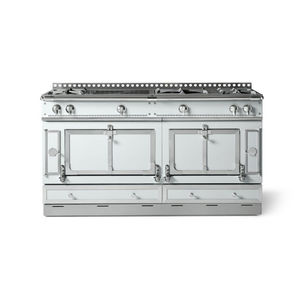 cocina con horno de gas / eléctrica / mixta / de acero inoxidable