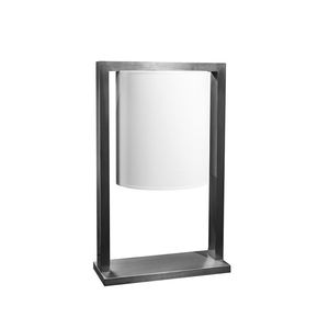 lámpara de mesa / moderna / de latón / de algodón