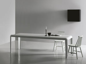 mesa moderna / de chapa / rectangular / cuadrada