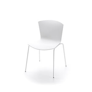silla moderna / tapizada / de tejido / de contrachapado