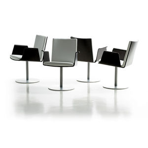 silla de visita moderna / con reposabrazos / tapizada / giratoria