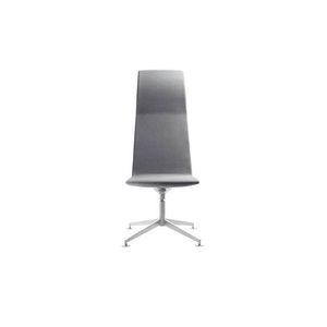 silla de oficina moderna / con patas en forma de estrella / de tejido / de acero inoxidable