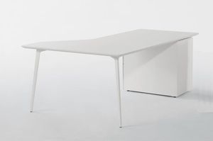 escritorio de MDF / de aluminio / moderno / para el sector servicios