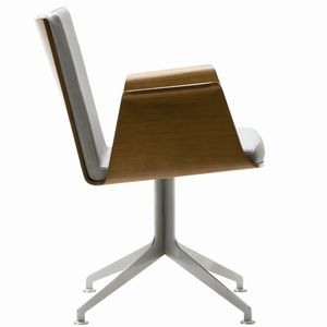 silla de visita moderna / giratoria / con reposabrazos / tapizada