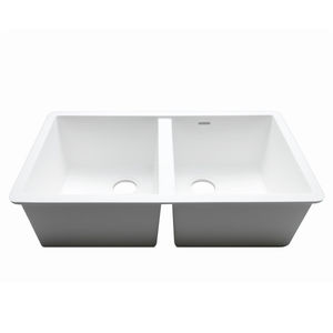 fregadero de 2 cubetas / de Krion® / profesional