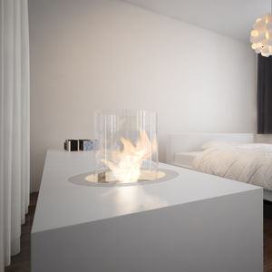 chimenea de bioetanol / moderna / abierta / central