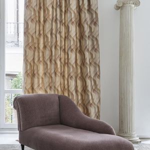 tela de tapicería / para cortinas / con motivos geométricos / de viscosa