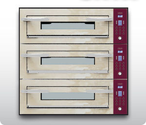 horno eléctrico / para uso profesional / para pizzas / con 3 cámaras
