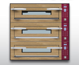 horno eléctrico / para uso profesional / para pizzas / con 3 cámaras