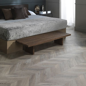 suelo laminado de HDF / flotante con sistema clic / aspecto madera / PEFC
