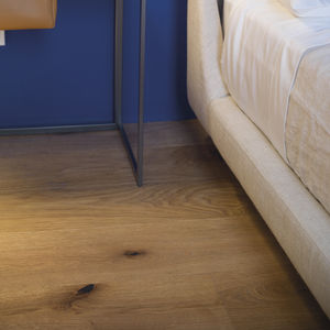 parquet multicapa / para pegar / flotante / de roble