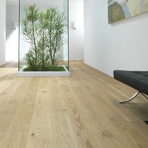 parquet multicapa / para pegar / de roble / barnizado