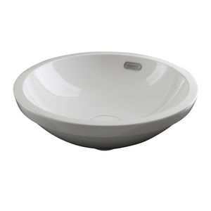 lavabo encastrable / redondo / de cerámica / moderno