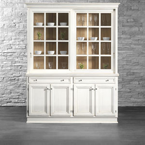 vitrina aparador clásica / de madera lacada / de madera maciza