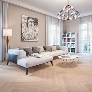 parquet multicapa / para pegar / flotante / de roble