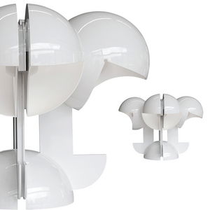 lámpara de mesa / de diseño original / de metal / de interior