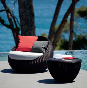 sillón moderno / de fibras sintéticas / de jardín