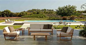 sofá de esquina / modular / moderno / de jardín