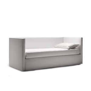 sofá cama / moderno / de cuero / de tela