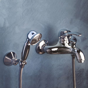 grifo monomando para ducha / para bañera / de pared / de metal cromado
