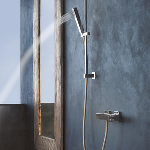 grifo monomando para ducha / de pared / de metal cromado / de baño