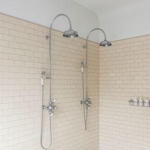 set de ducha de pared / clásico / con alcachofa / con rociador fijo