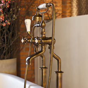 grifo mezclador para ducha / para bañera / de libre instalación / de metal cromado