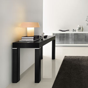consola moderna / de madera / rectangular / extensible