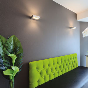 aplique moderno / de aluminio anodizado / LED / rectangular