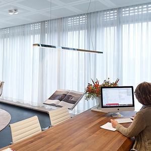 luminaria suspendida / LED / lineal / de aluminio