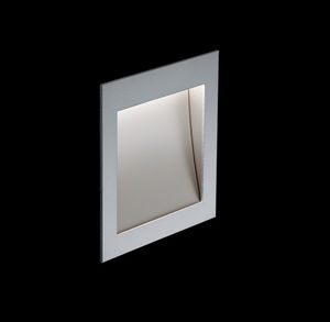 luminaria empotrable de pared / LED / cuadrada / de aluminio anodizado