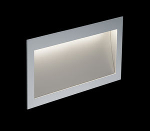 luminaria empotrable de pared / LED / rectangular / de aluminio anodizado