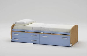 cama estándar / de soltero / moderna / con cajones