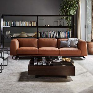 sofá modular / moderno / de cuero / de tela
