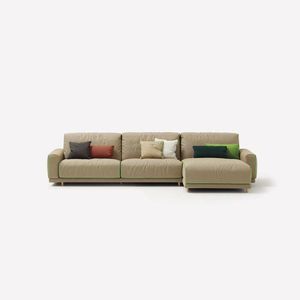 sofá moderno / de tela / 2 plazas / reclinable